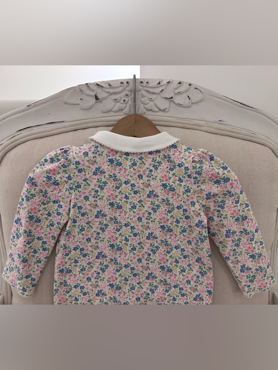 🤍 6 Mth Ralph Lauren Baby Floral & Ribbon Collared One-Piece Romper NWT - Picture 8 of 16